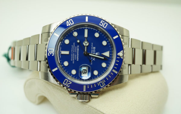 BRAND NEW Rolex 116619LB 18K WHITE GOLD SUBMARINER BLUE DIAL SMURF 40MM 2020 FULL SET - Image 9