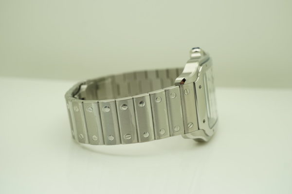 BRAND NEW Cartier SANTOS DE CARTIER LARGE MODEL AUTOMATIC SILVER DIAL 2021 FULL SET - Image 6