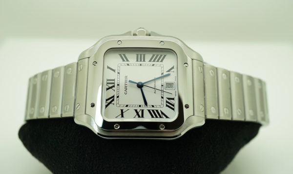 BRAND NEW Cartier SANTOS DE CARTIER LARGE MODEL AUTOMATIC SILVER DIAL 2021 FULL SET - Image 10