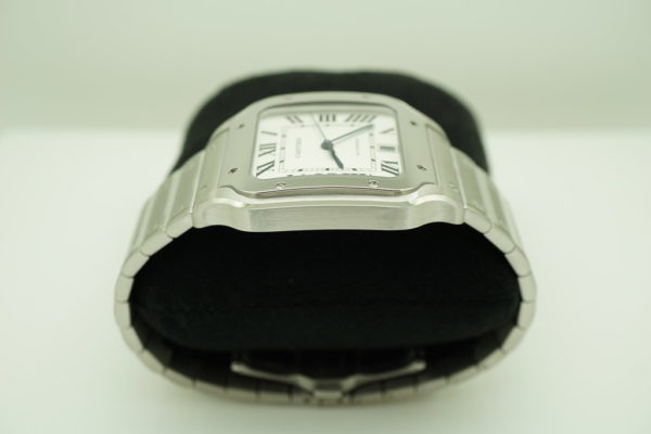 BRAND NEW Cartier SANTOS DE CARTIER LARGE MODEL AUTOMATIC SILVER DIAL 2021 FULL SET - Image 4