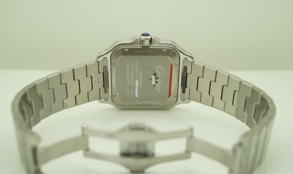 BRAND NEW Cartier SANTOS DE CARTIER LARGE MODEL AUTOMATIC SILVER DIAL 2021 FULL SET - Image 8