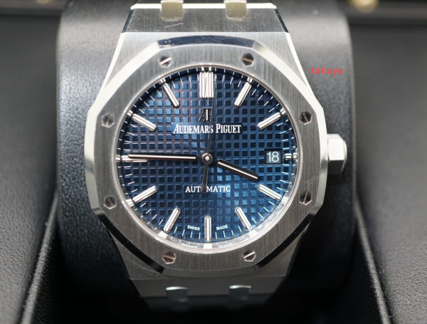 Audemars PIGUET ROYAL OAK 15450ST BOUTIQUE BLUE DIAL 37MM WARRANTY FULL SET