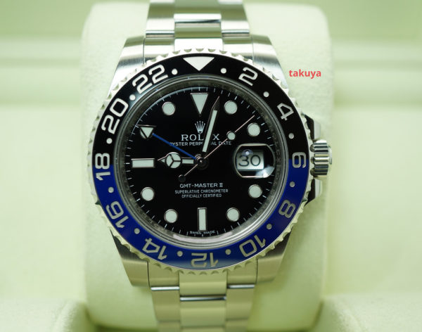 Rolex 116710BLNR GMT MASTER II BLACK BLUE BEZEL BATMAN COMPLETE SET