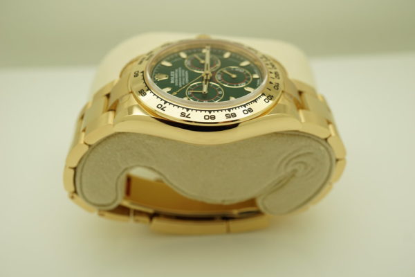 Rolex 116508 DAYTONA 18K YELLOW GOLD GREEN DIAL 2019 WARRANTY FULL SET - Image 4
