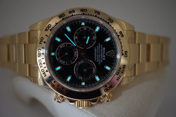 Rolex 116508 DAYTONA 18K YELLOW GOLD GREEN DIAL 2019 WARRANTY FULL SET - Image 11