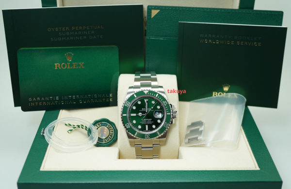 NEW Rolex 116610LV SUBMARINER GREEN DIAL HULK 2020 COMPLETE SET - Image 2