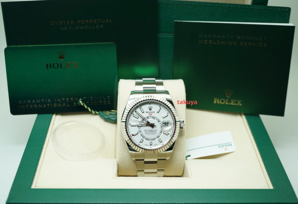 BRAND NEW Rolex 326934 SKY-DWELLER STAINLESS STEEL WHITE DIAL 2020 COMPLETE SET - Image 2