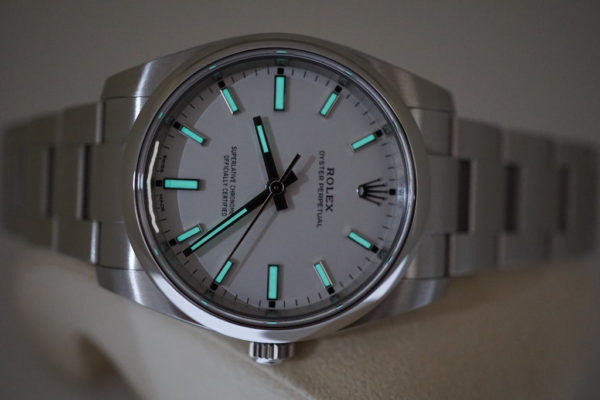 Rolex 114200 OYSTER PERPETUAL 34MM WHITE STICKS DIAL 2020 WARRANTY COMPLETE SET - Image 11