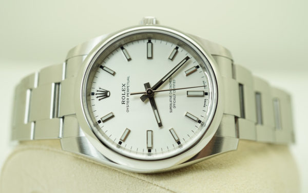 Rolex 114200 OYSTER PERPETUAL 34MM WHITE STICKS DIAL 2020 WARRANTY COMPLETE SET - Image 10
