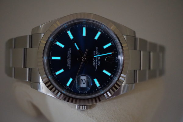 MINT Rolex 126334 DATEJUST 41 FLUTED BEZEL BLUE STICKS DIAL OYSTER 2020 FULL SET - Image 11