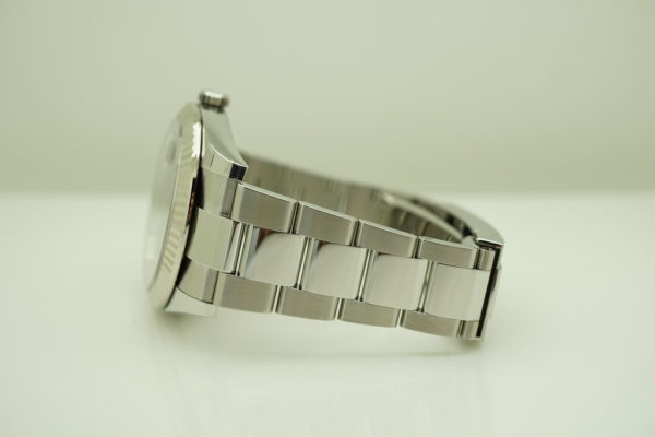 MINT Rolex 126334 DATEJUST 41 FLUTED BEZEL BLUE STICKS DIAL OYSTER 2020 FULL SET - Image 5