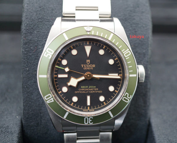 MINT Tudor 79230G HARRODS EDITION BLACK BAY GREEN BEZEL 2019 WARRANTY FULL SET
