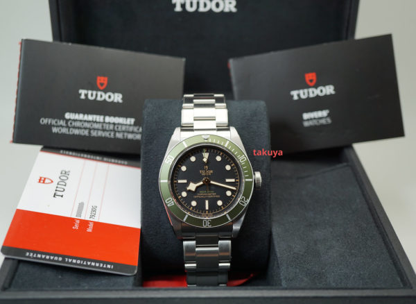 MINT Tudor 79230G HARRODS EDITION BLACK BAY GREEN BEZEL 2019 WARRANTY FULL SET - Image 2