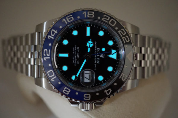 BRAND NEW Rolex 126710BLNR GMT MASTER II BLACK BLUE BEZEL JUBILEE BAND 2021 FULL SET - Image 11