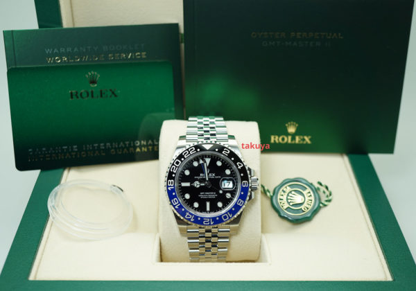 BRAND NEW Rolex 126710BLNR GMT MASTER II BLACK BLUE BEZEL JUBILEE BAND 2021 FULL SET - Image 2