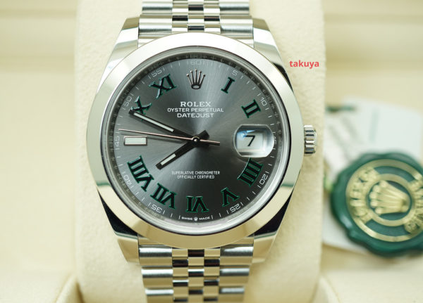 BRAND NEW Rolex 126300 DATEJUST 41 WIMBLEDON DIAL JUBILEE BAND 2020 FULL SET