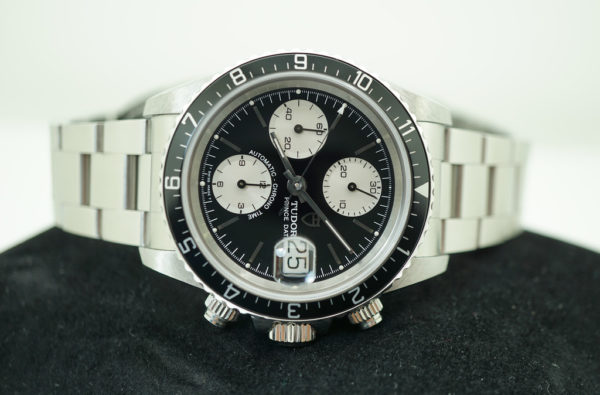 Tudor 79270 BIG BLOCK PRINCE DATE PRE-TIGER CHRONOGRAPH BLACK DIAL BOXES PAPERS - Image 9