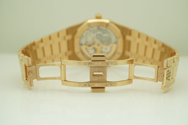 Audemars PIGUET ROYAL OAK JUMBO ROSE GOLD ULTRA THIN 15202OR BLUE DIAL FULL SET - Image 8