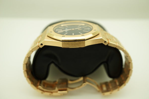 Audemars PIGUET ROYAL OAK JUMBO ROSE GOLD ULTRA THIN 15202OR BLUE DIAL FULL SET - Image 4
