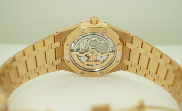 Audemars PIGUET ROYAL OAK JUMBO ROSE GOLD ULTRA THIN 15202OR BLUE DIAL FULL SET - Image 9