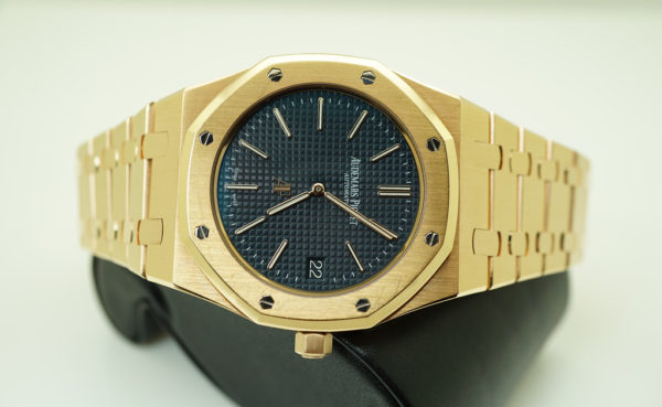Audemars PIGUET ROYAL OAK JUMBO ROSE GOLD ULTRA THIN 15202OR BLUE DIAL FULL SET - Image 10