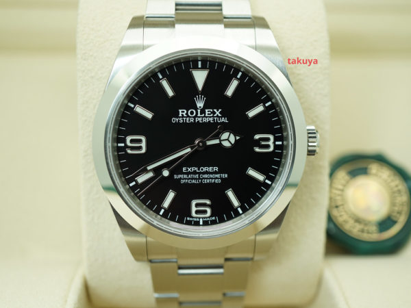 BRAND NEW Rolex 214270 EXPLORER I FULL LUME DIAL 39MM 2021 COMPLETE SET