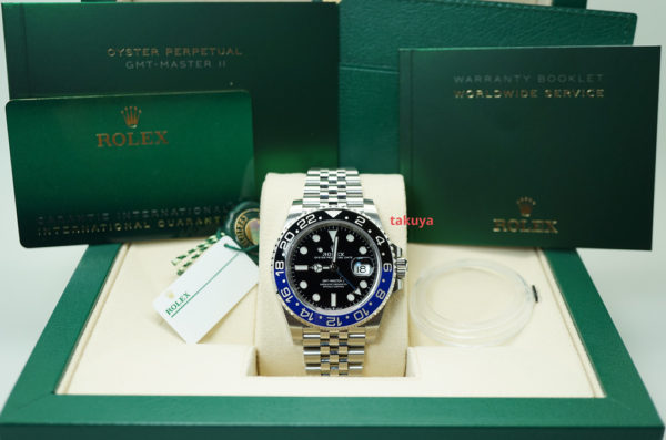 BRAND NEW Rolex 126710BLNR GMT MASTER II BLACK BLUE BEZEL JUBILEE BAND 2020 FULL SET - Image 2