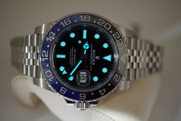 BRAND NEW Rolex 126710BLNR GMT MASTER II BLACK BLUE BEZEL JUBILEE BAND 2020 FULL SET - Image 11