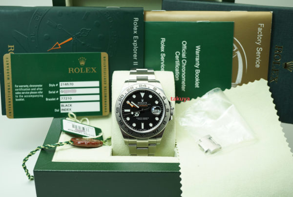 Rolex 216570 EXPLORER 2 BLACK DIAL G SERIAL 42MM COMPLETE SET - Image 2