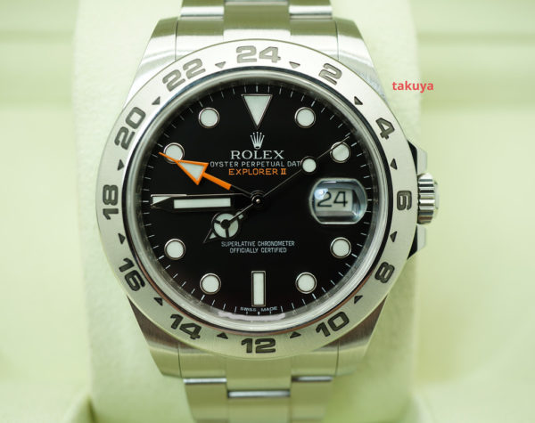Rolex 216570 EXPLORER 2 BLACK DIAL G SERIAL 42MM COMPLETE SET
