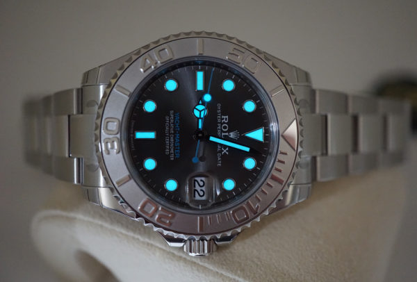 BRAND NEW Rolex 268622 YACHTMASTER PLATINUM BEZEL SLATE DIAL 37MM 2021 FULL SET - Image 10