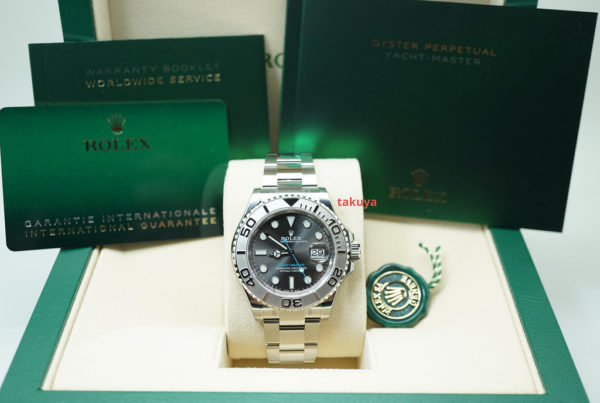 BRAND NEW Rolex 126622 YACHTMASTER PLATINUM BEZEL SLATE DIAL 40MM 2021 FULL SET - Image 2