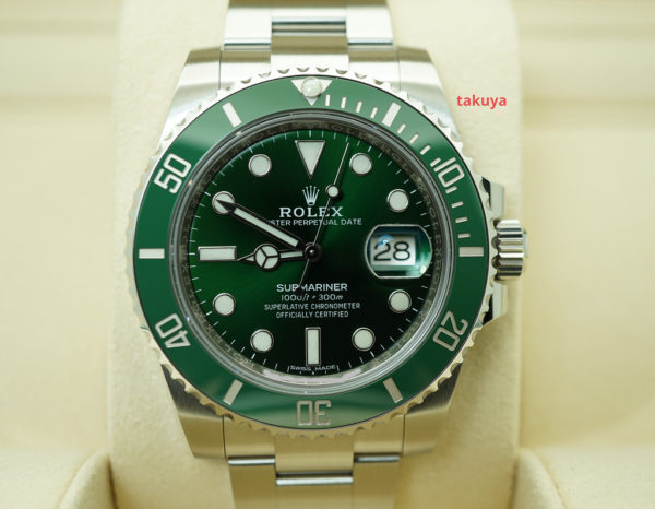 Rolex 116610LV SUBMARINER HULK GREEN DIAL RANDOM 2020 WARRANTY COMPLETE SET