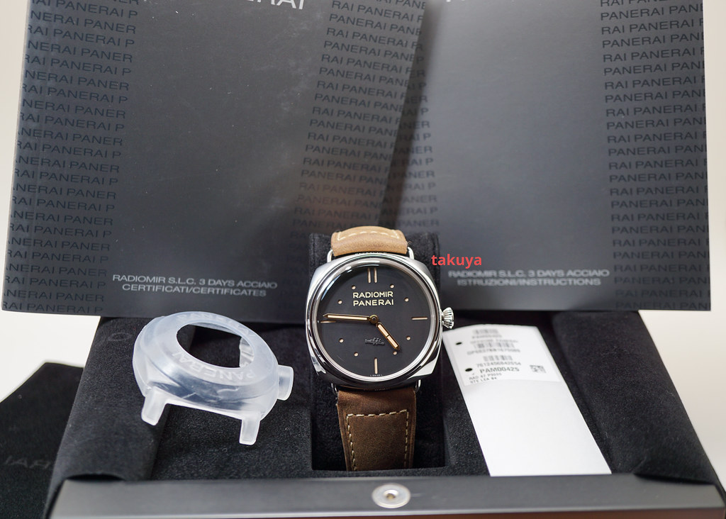 Panerai PAM 425 RADIOMIR HISTORIC SLC PIG DIAL 3 DAYS STAINLESS STEEL ...