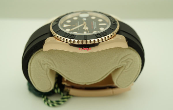 BRAND NEW Rolex 126655 YACHTMASTER EVEROSE GOLD CERAMIC BEZEL OYSTERFLEX 40MM 2021 - Image 4