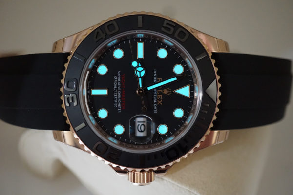 BRAND NEW Rolex 126655 YACHTMASTER EVEROSE GOLD CERAMIC BEZEL OYSTERFLEX 40MM 2021 - Image 8
