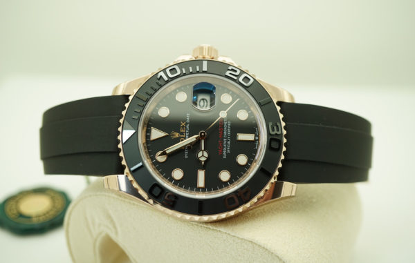 BRAND NEW Rolex 126655 YACHTMASTER EVEROSE GOLD CERAMIC BEZEL OYSTERFLEX 40MM 2021 - Image 7