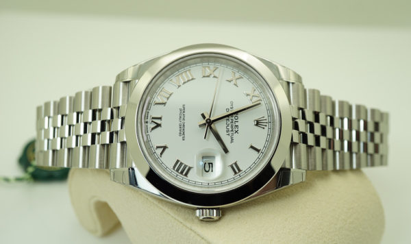 BRAND NEW Rolex 126300 DATEJUST 41 WHITE ROMAN DIAL JUBILEE BAND 2021 FULL SET - Image 9