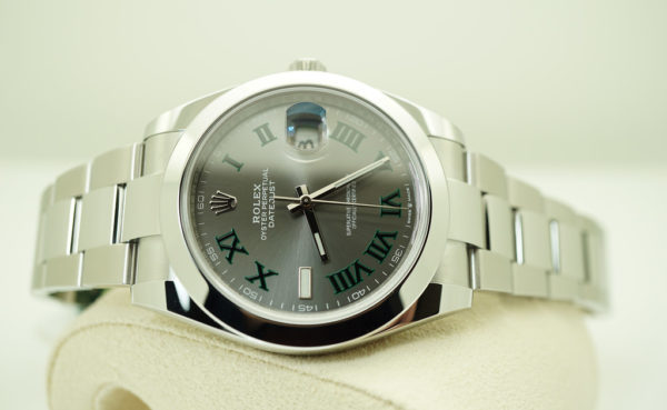 BRAND NEW Rolex 126300 DATEJUST 41 WIMBLEDON DIAL OYSTER BAND 2021 FULL SET - Image 10