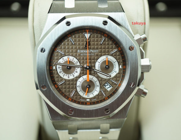 Audemars PIGUET ROYAL OAK CHRONOGRAPH 26300ST BROWN DIAL 39MM SERVICED FULL SET