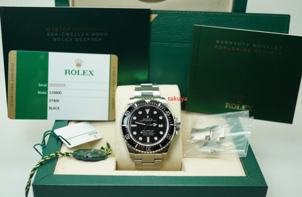 Rolex 116600 SD4K SEA-DWELLER 4000 CERAMIC BEZEL 40MM 2017 WARRANTY COMPLETE SET - Image 2
