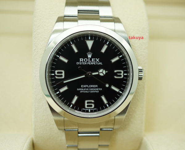 Rolex 214270 EXPLORER I FULL LUME DIAL 39MM WARRANTY COMPLETE SET