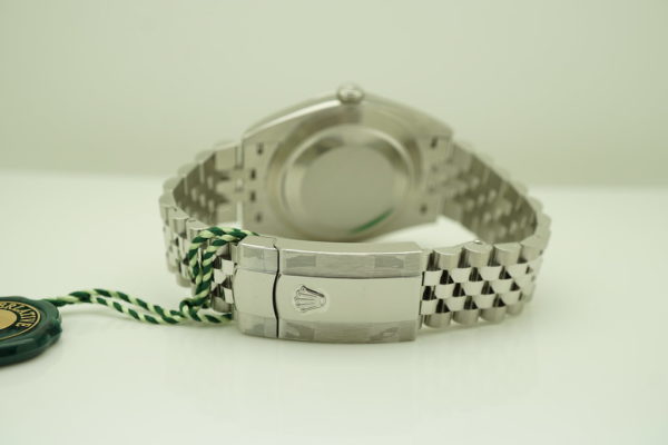 BRAND NEW Rolex 126334 DATEJUST 41 FLUTED BEZEL SLATE DIAMOND DIAL JUBILEE BAND 2021 FULL SET - Image 7
