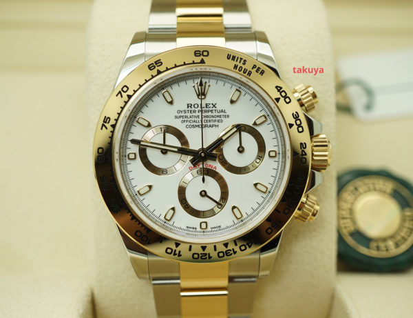 NEW Rolex 116503 DAYTONA TWO TONE YELLOW GOLD SS WHITE DIAL