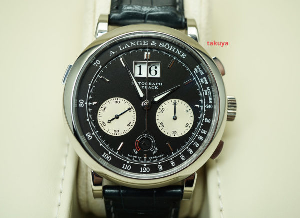 A. Lange & Sohne DATOGRAPH UP DOWN PLATINUM DEPLOYANT CLASP 405.035 41MM FULL SET