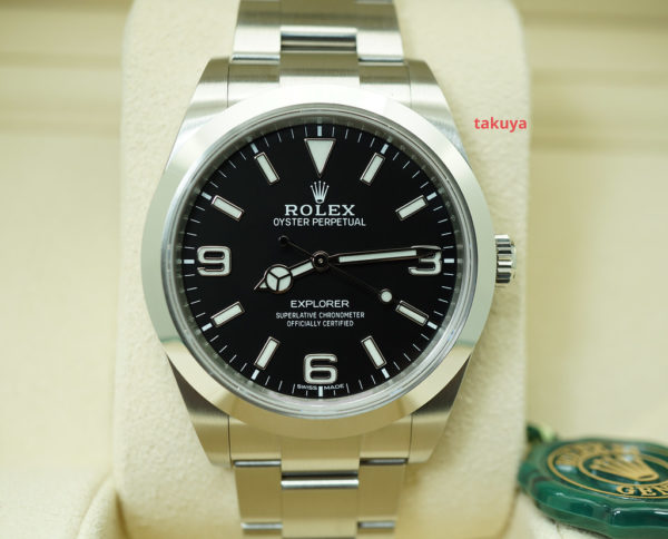 MINT Rolex 214270 EXPLORER I FULL LUME DIAL 39MM 2021 COMPLETE SET