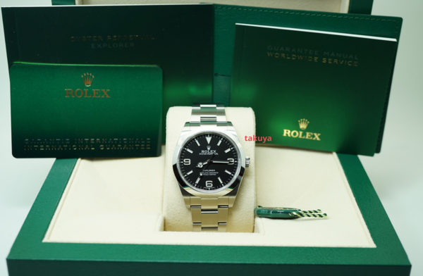 MINT Rolex 214270 EXPLORER I FULL LUME DIAL 39MM 2021 COMPLETE SET - Image 2