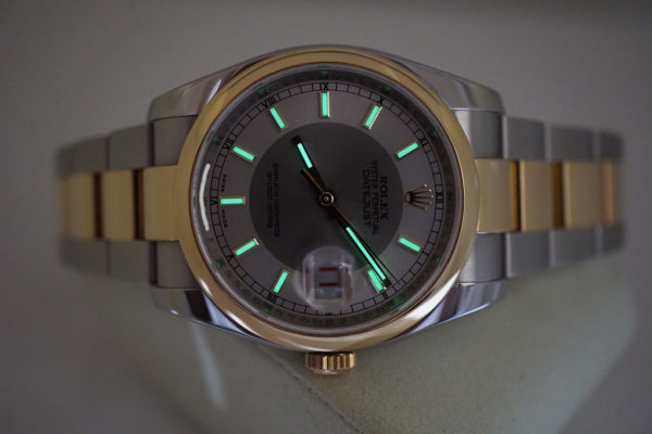 Rolex 116203 DATEJUST 2 TONE YG STEEL SILVER BULLSEYE DIAL 36MM BOX PAPERS - Image 11