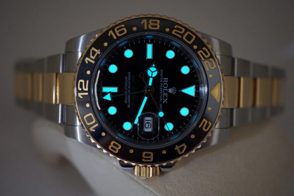 Rolex 116713LN GMT MASTER II CERAMIC 18K YG STEEL 2016 WARRANTY FULL SET - Image 11