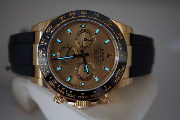 NEW Rolex 116518LN YELLOW GOLD DAYTONA OYSTERFLEX CHAMPAGNE DIAL FULL SET - Image 9